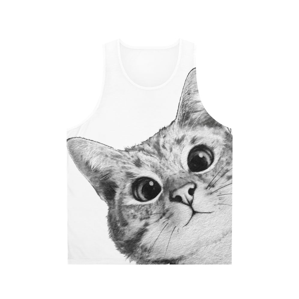 Sneaky Cat Unisex Tank Top