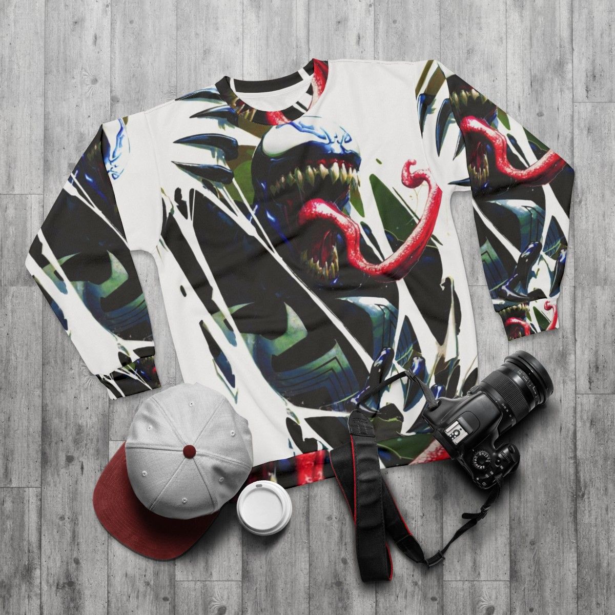 Venom and Carnage Inside Sweatshirt - flat lay