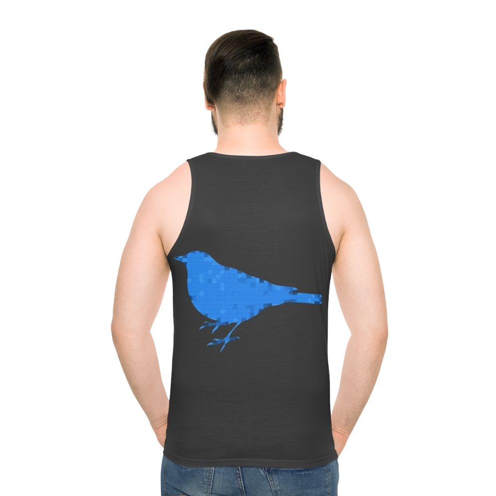 Bluebird Legendary Animals Unisex Graphic Tank Top - men back