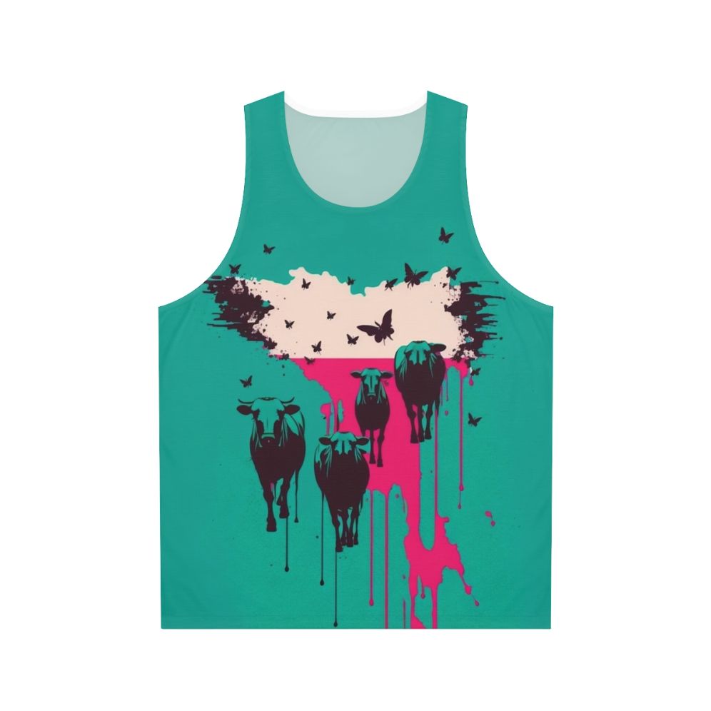 Unisex tank top with the message "Fight Escape Or Die"