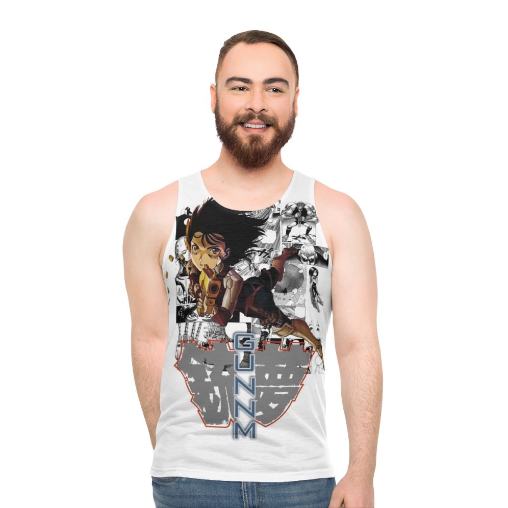 Unisex cyberpunk anime tank top - men