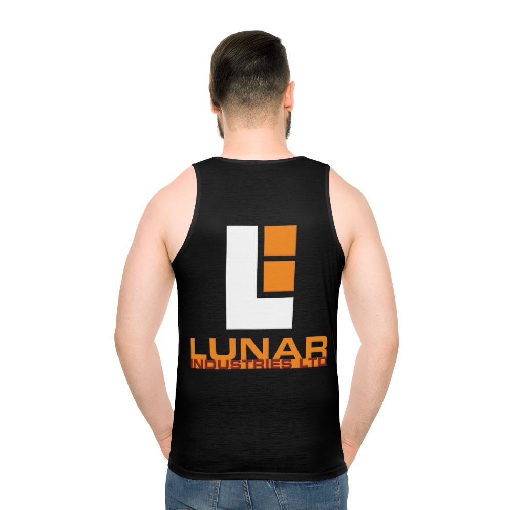 Lunar Industries Unisex Moon Inspired Tank Top - men back