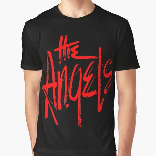 "The Angels Band" graphic t-shirt with band logo and imagery