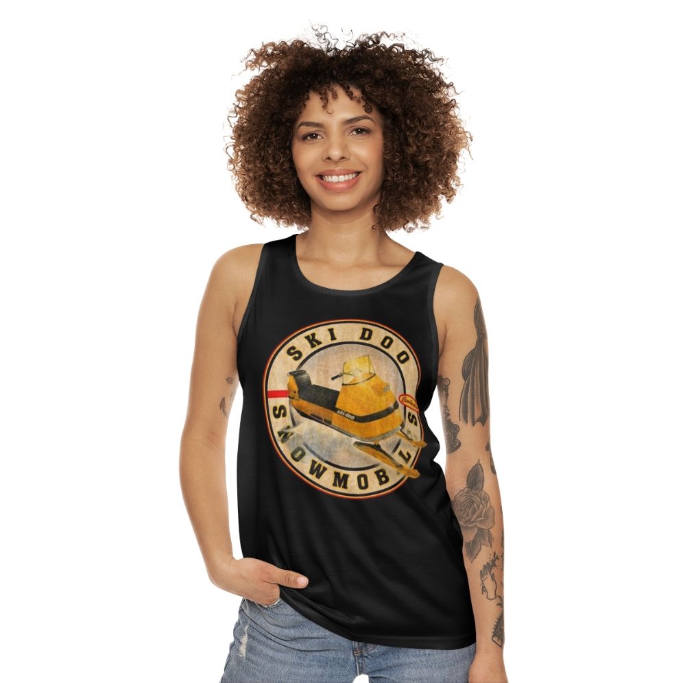 Vintage Ski-Doo Snowmobile Unisex Tank Top - women