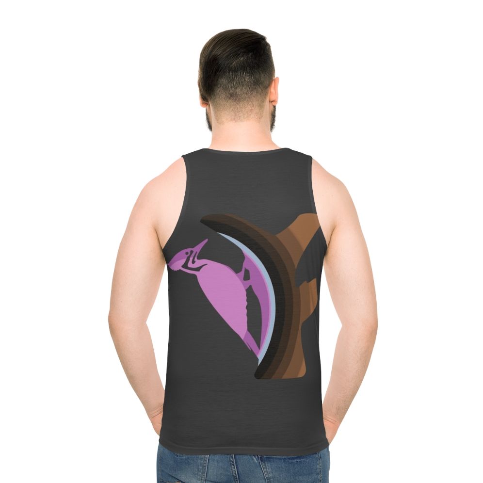 Woodpecker Legendary Animals Unisex Tank Top - men back