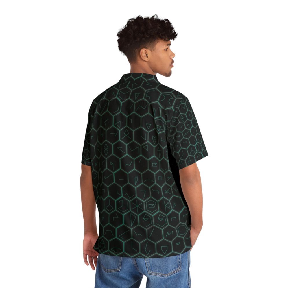 Ingress Glyph Series Hawaiian Shirt - People Back