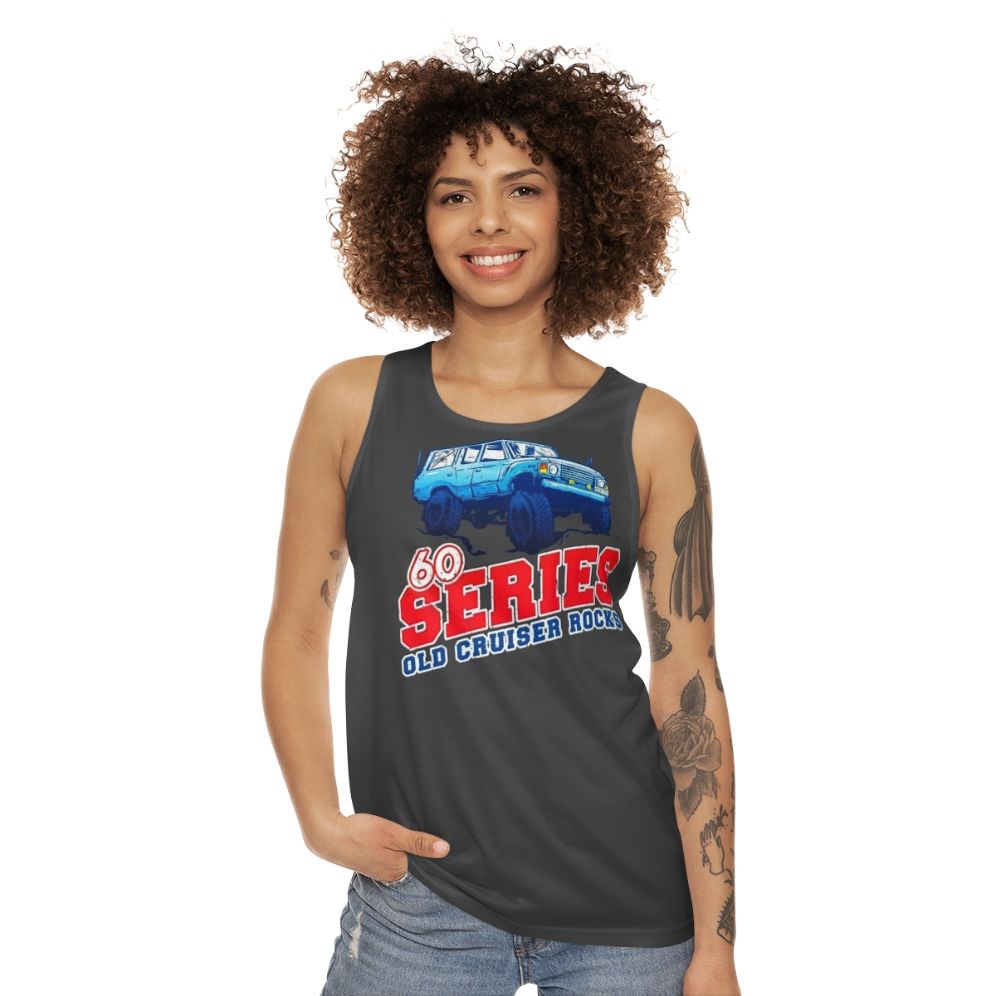 Vintage Toyota Land Cruiser 60 Series Unisex Tank Top - women