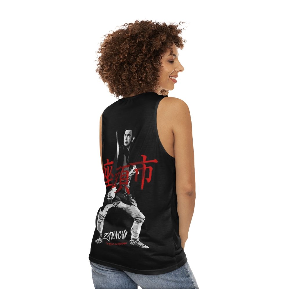 Blind Swordsman Zatoichi Unisex Tank Top - women back