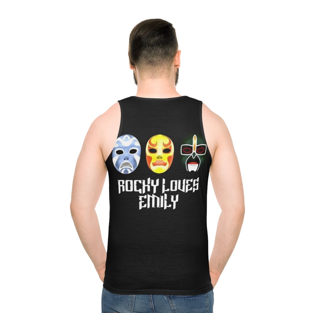 3 Ninjas Rocky Loves Emily Unisex Tank Top - men back