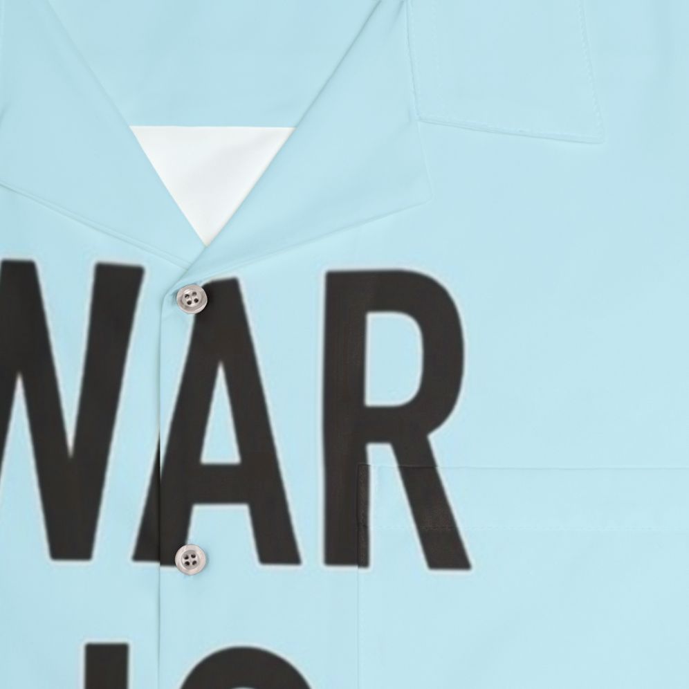 War Is Over Hawaiian Shirt - Inspired by John Lennon and The Beatles - Detail