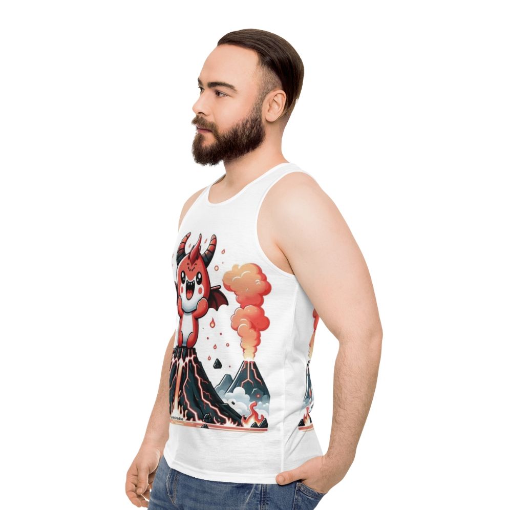 Legendary demon animals fantasy unisex tank top - men side