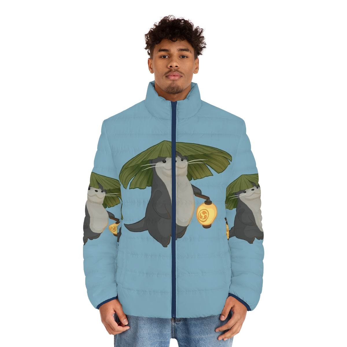 Odder Otter Puffer Jacket, FFXIV inspired minion apparel - men front