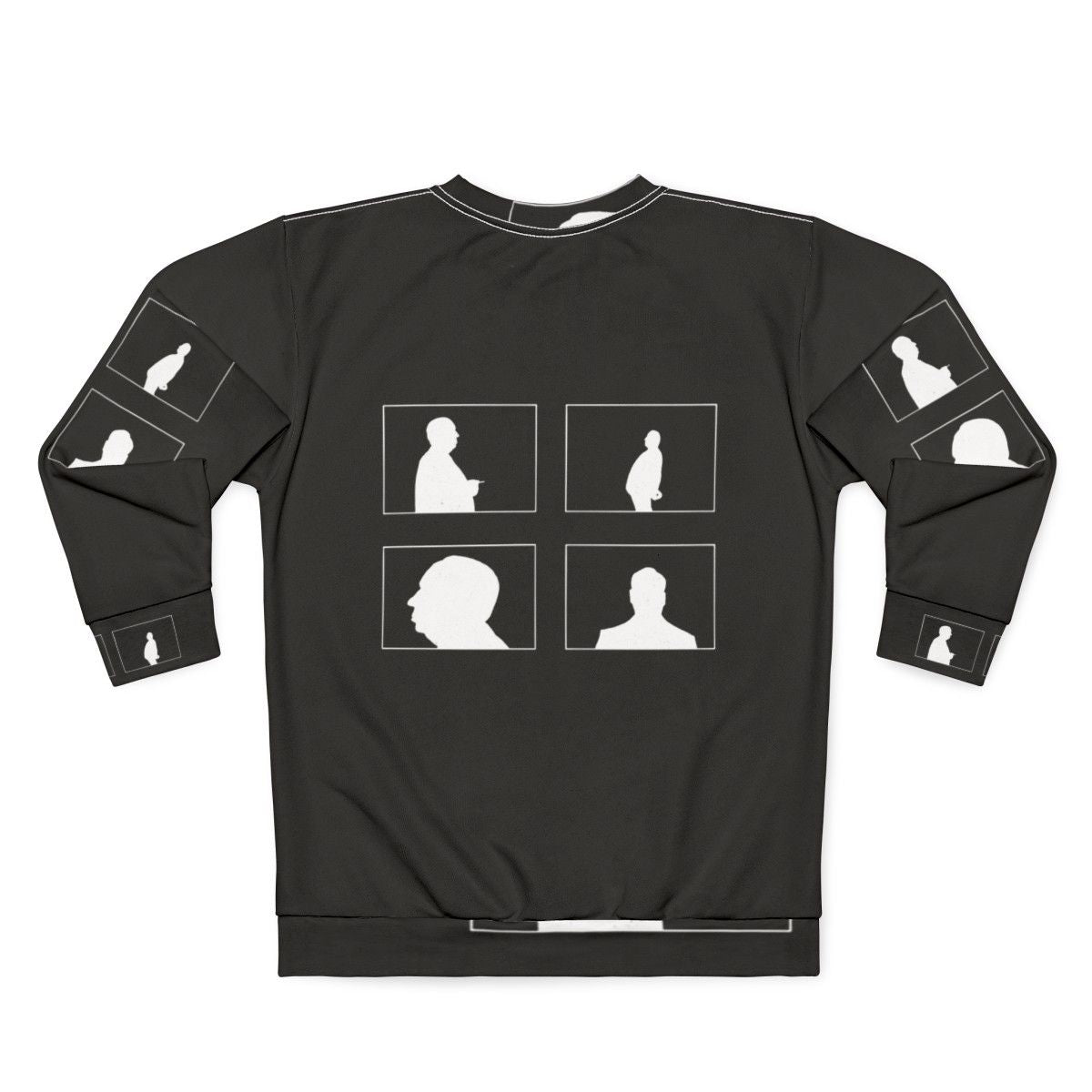 Alfred Hitchcock Shadows Sweatshirt - Iconic Fan Art - Back