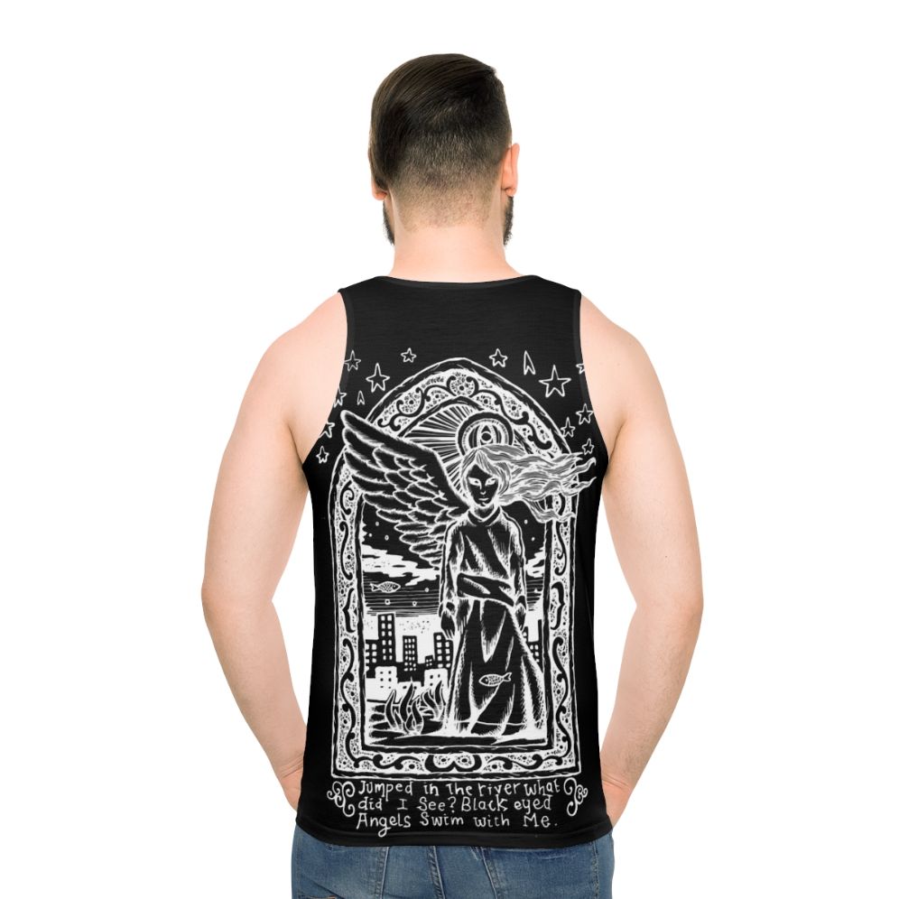 Black Eyed Angels Inverted Graphic Tank Top - men back