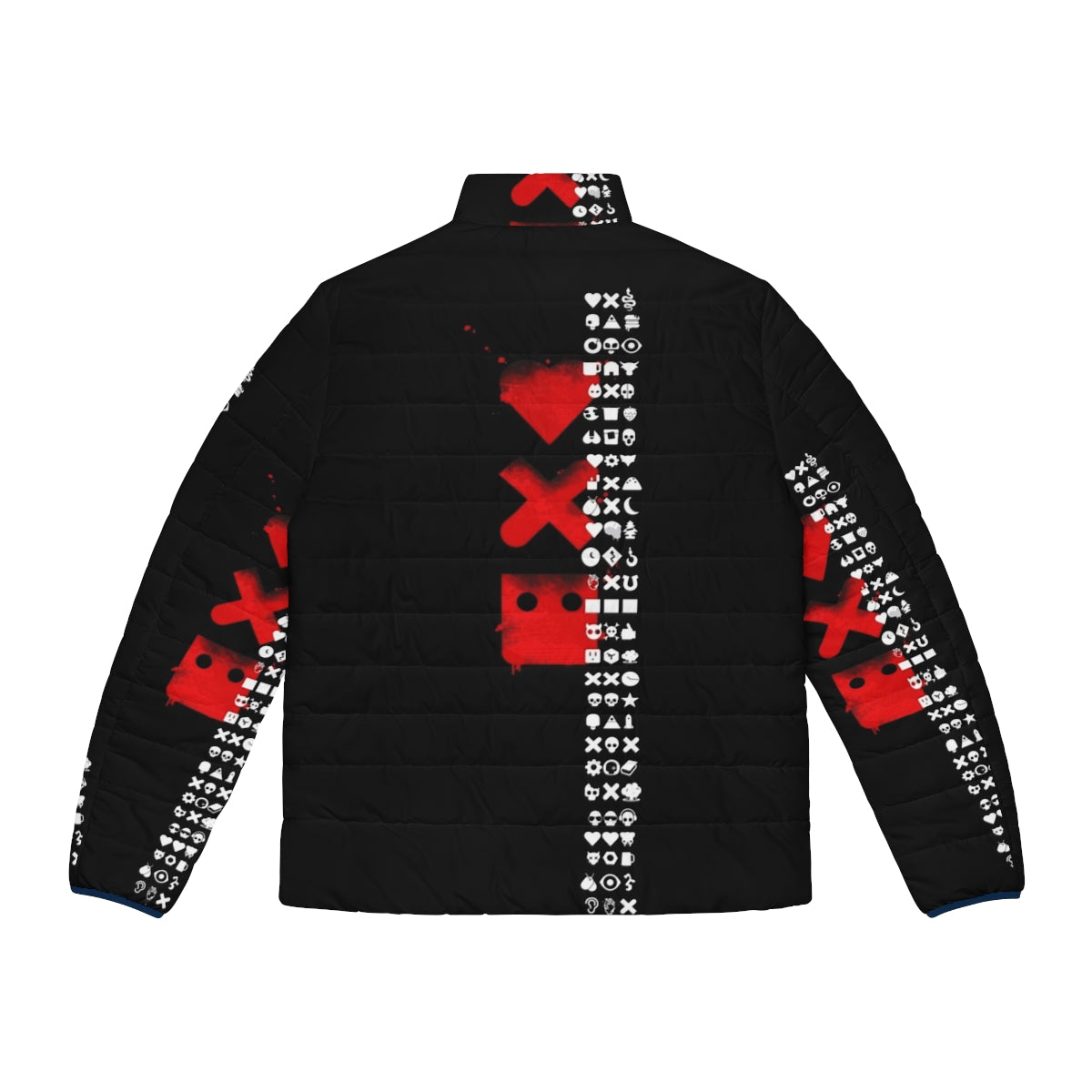 Love Death Robots 27 Episodes Puffer Jacket with 3D Pictogram Graphics - Back