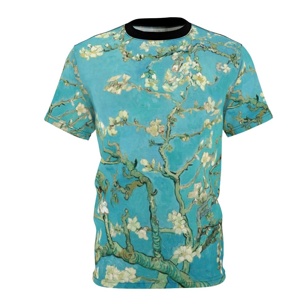 Almond blossoms inspired t-shirt featuring the iconic artwork of Vincent van Gogh