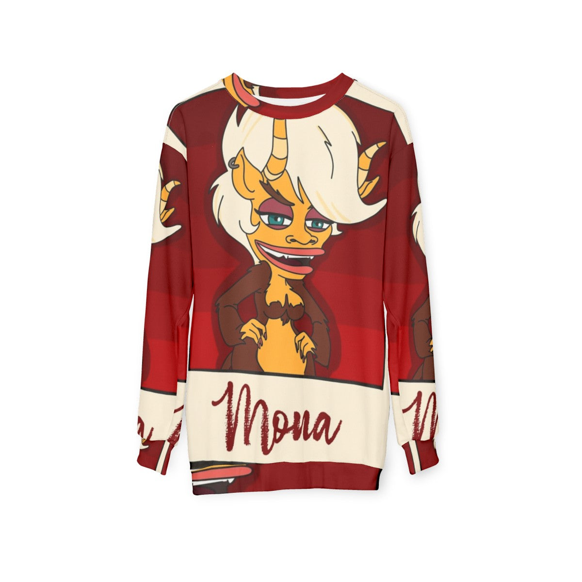 Big Mouth Hormone Monster Mona Netflix Sweatshirt - hanging