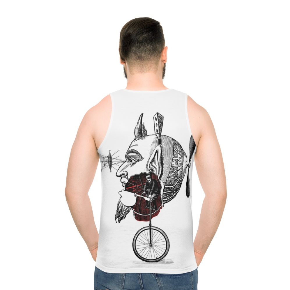 Gothic Occult Metal Unisex Tank Top - men back