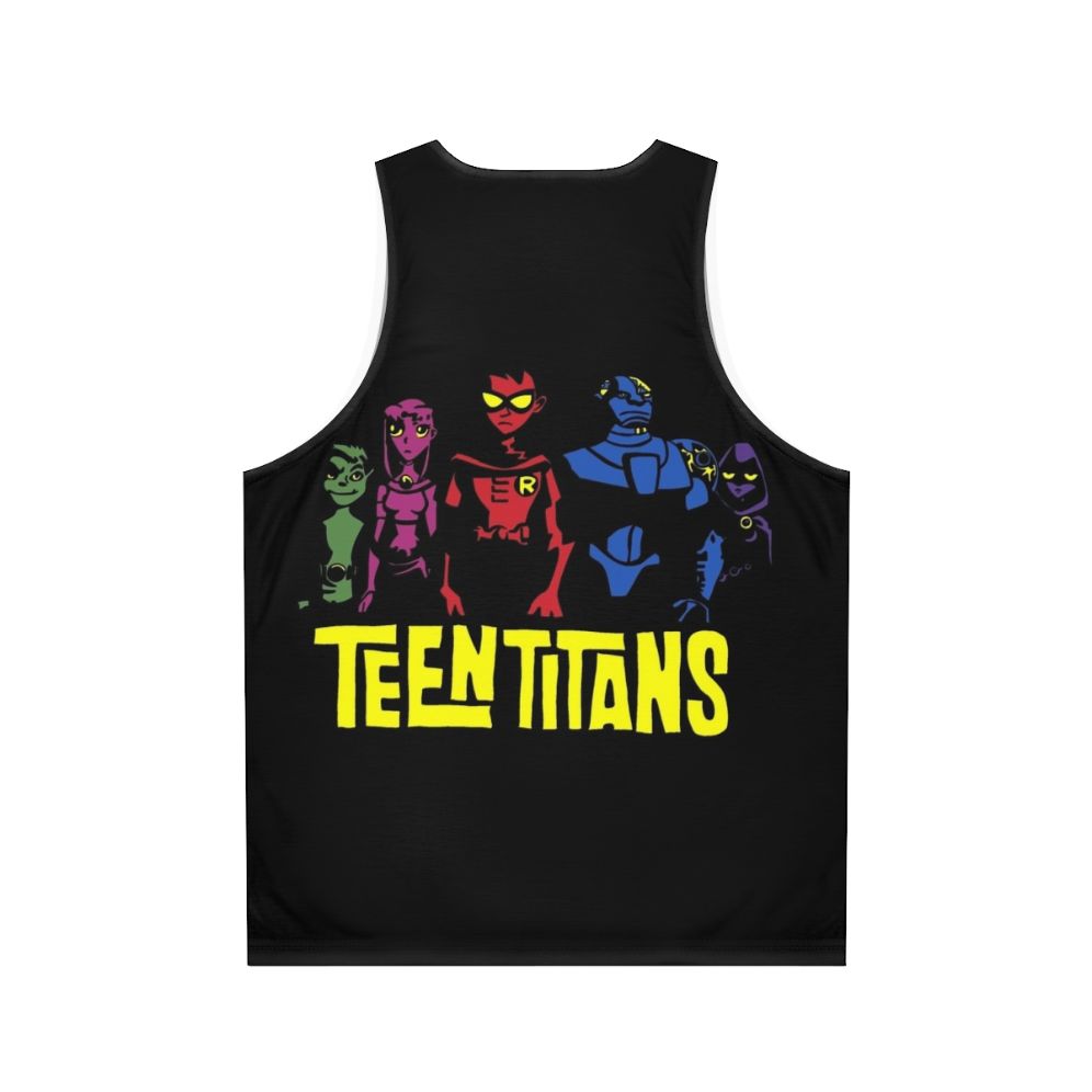 Teen Titans Unisex Silhouette Tank Top - Back