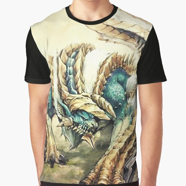 Monster Hunter Zinogre Roaring Thunder Graphic T-Shirt