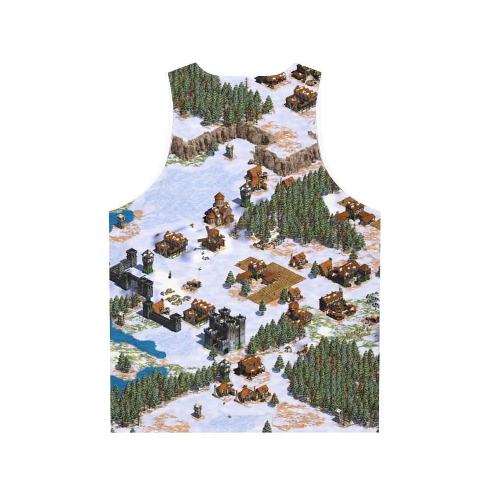 Vintage Age of Empires Snowy Landscape Unisex Tank Top - Back