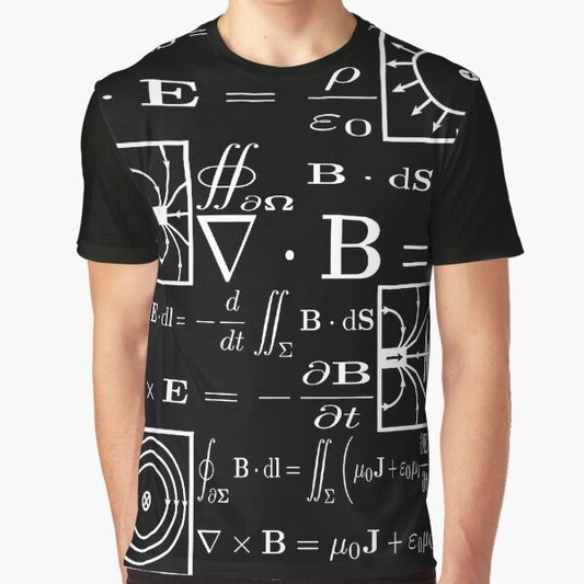 Maxwell's Equations Graphic T-Shirt for Physicists and Math Enthusiasts