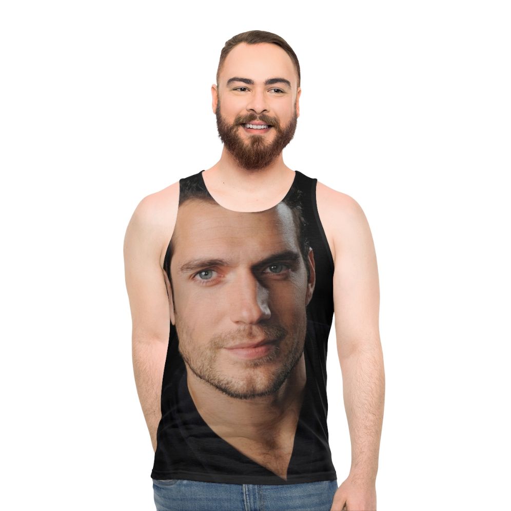 Henry Cavill Unisex Superhero Tank Top - men