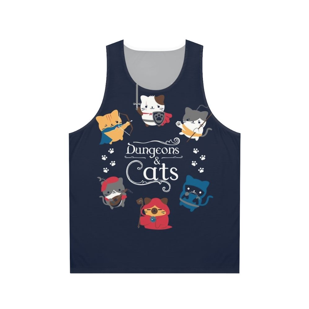 Dungeons and Cats Unisex Tank Top