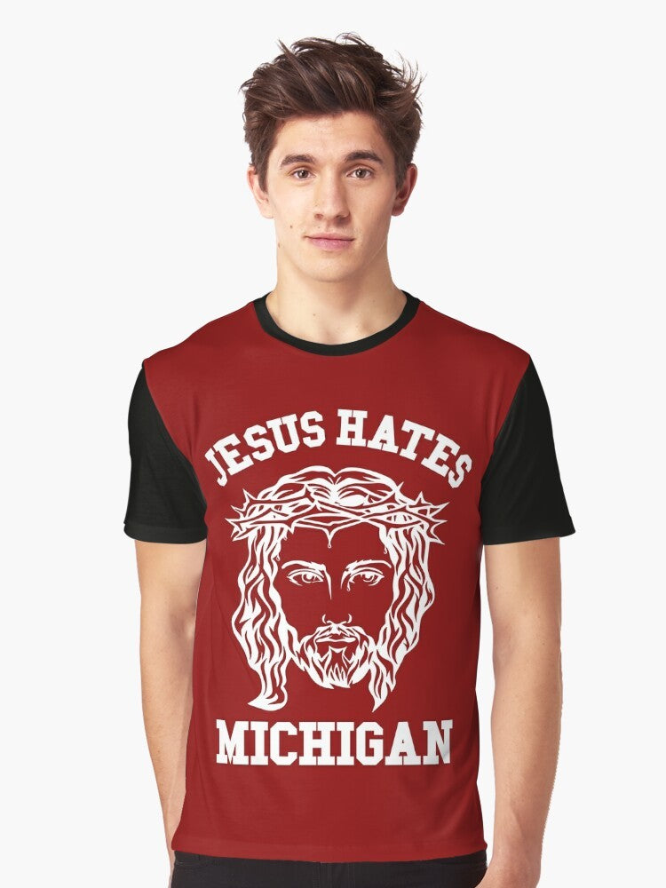 Michigan Jesus Graphic T-Shirt - Men