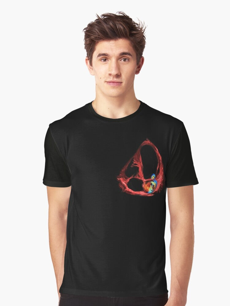 Mitral regurgitation PISA echocardiography graphic t-shirt design - Men