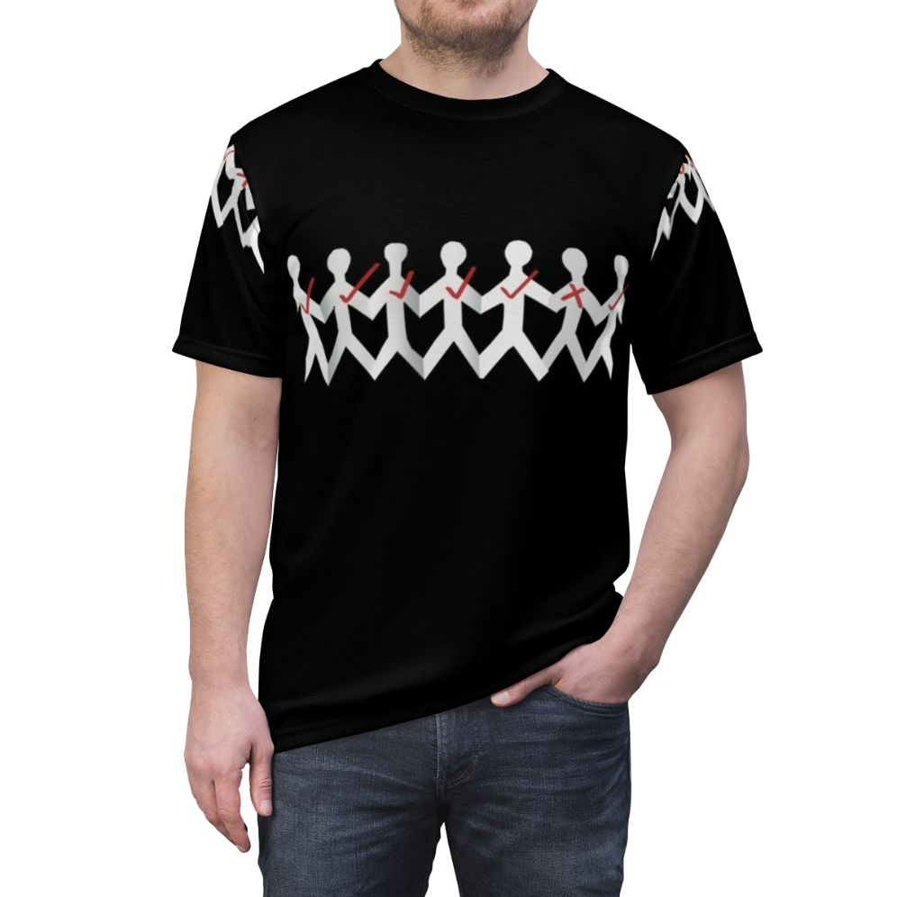 Stylish One X inspired t-shirt for fans of Three Days Grace and alternative rock - men front