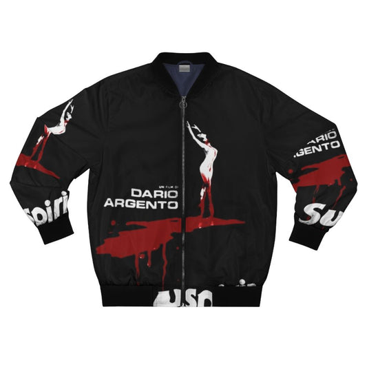 Suspiria-inspired horror bomber jacket with blood pool design