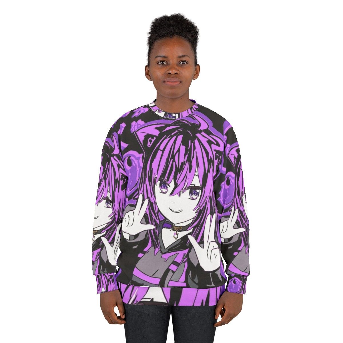 Hololive Gamers Nekomata Okayu Anime Inspired Sweatshirt - women