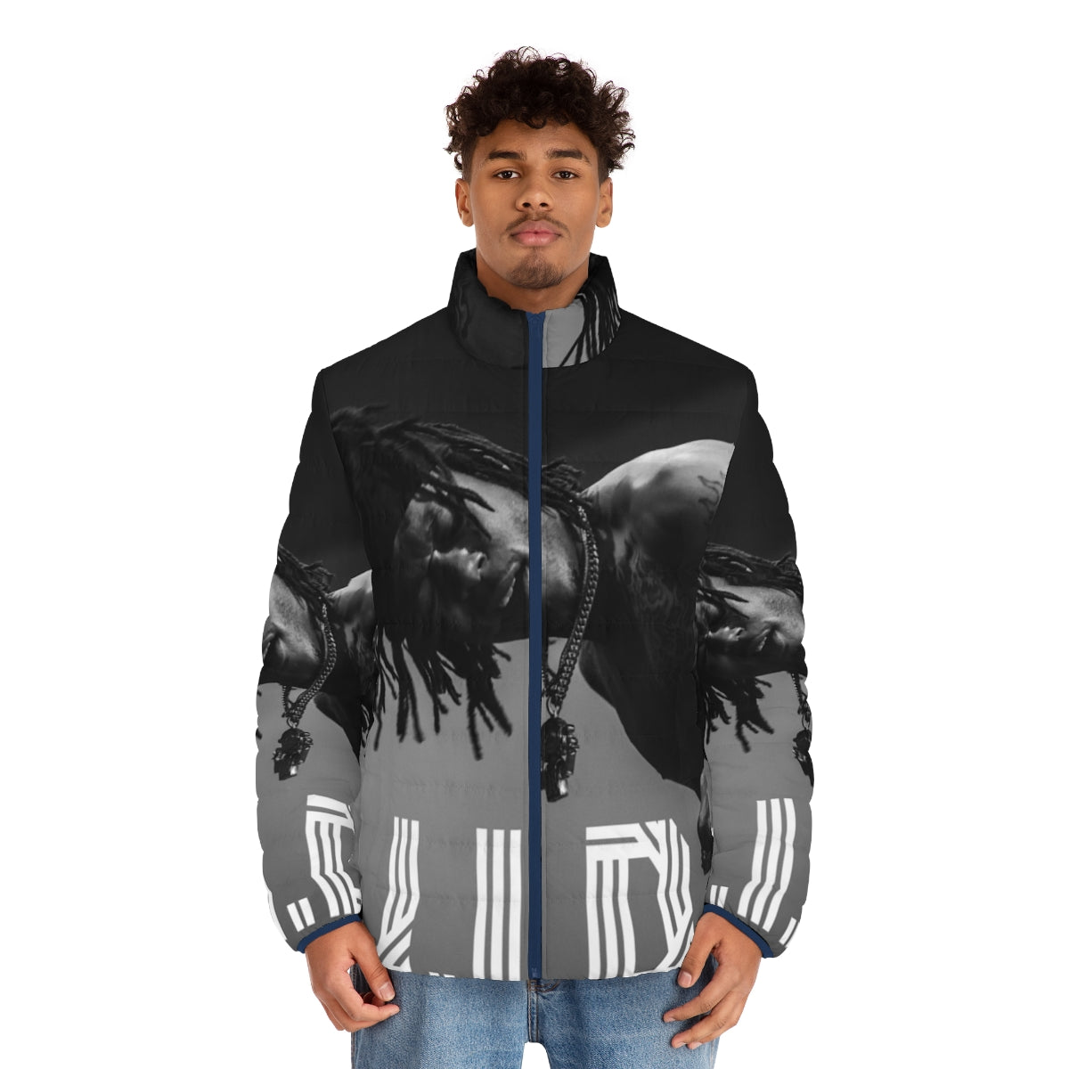 J.I.D. Dreamville Live Cut Out Puffer Jacket - men front