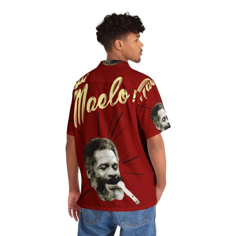 King Maelo Hawaiian Shirt with latin music and boricua culture influences - People Back