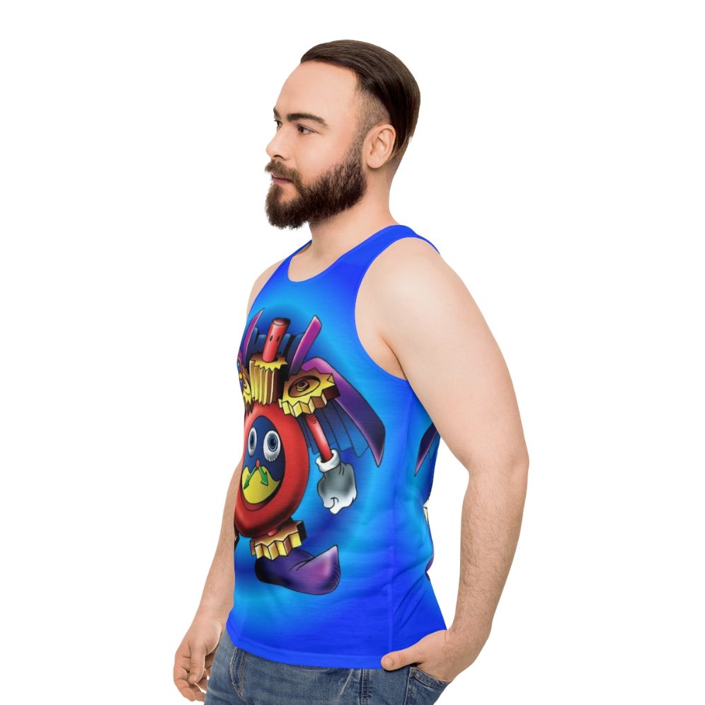 Time Wizard Unisex Yugioh Inspired Gaming Tank Top - men side