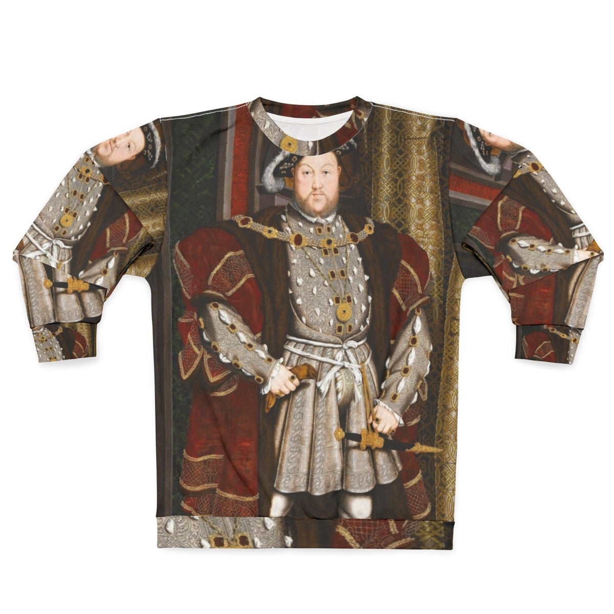 Henry VIII Tudor Monarch Sweatshirt with Iconic Holbein Portrait