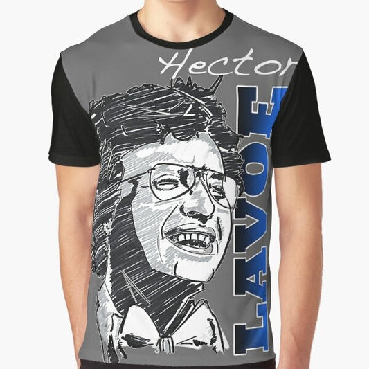 Hector Lavoe, the iconic salsa singer, featured on a graphic t-shirt