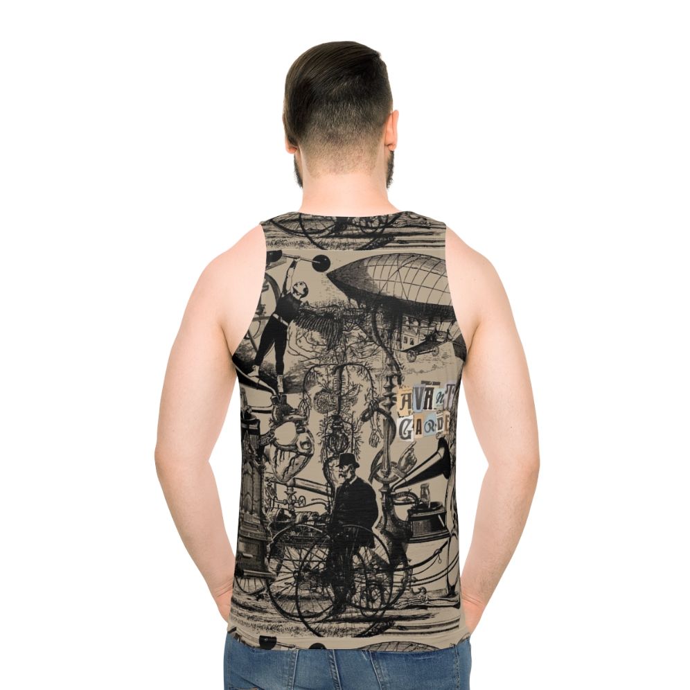 Avant garde music creative process unisex tank top - men back