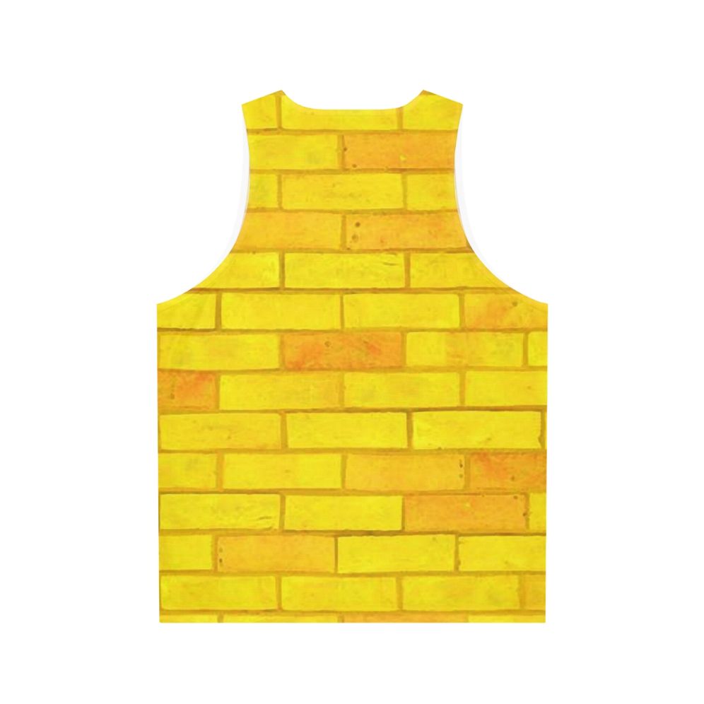 Unisex yellow brick road tank top - Back