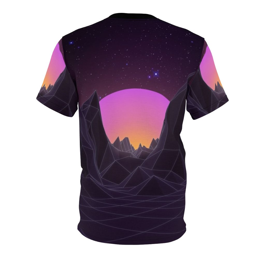 80s retro vaporwave inspired graphic design t-shirt - Back