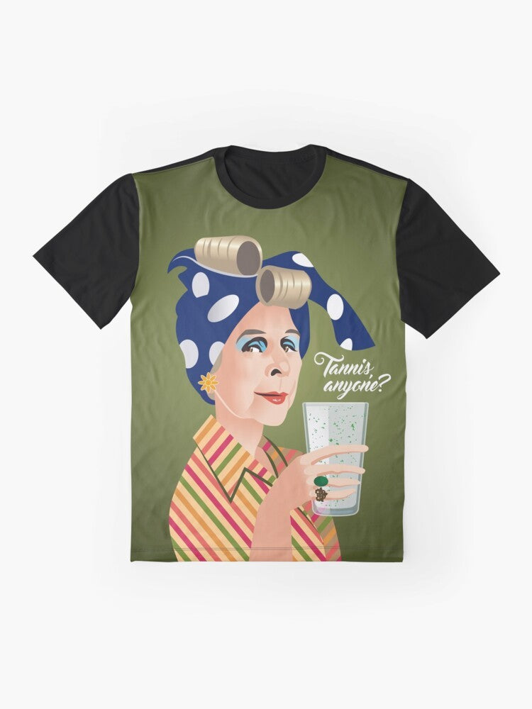 Minnie graphic t-shirt featuring design inspired by Rosemary's Baby - Flat lay