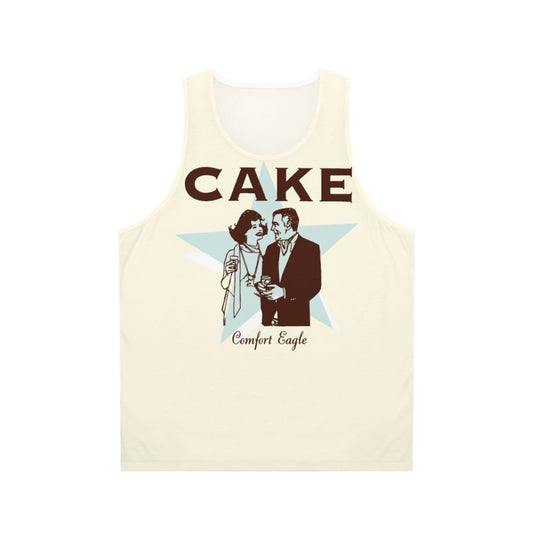 Unisex tank top with Cake band logo