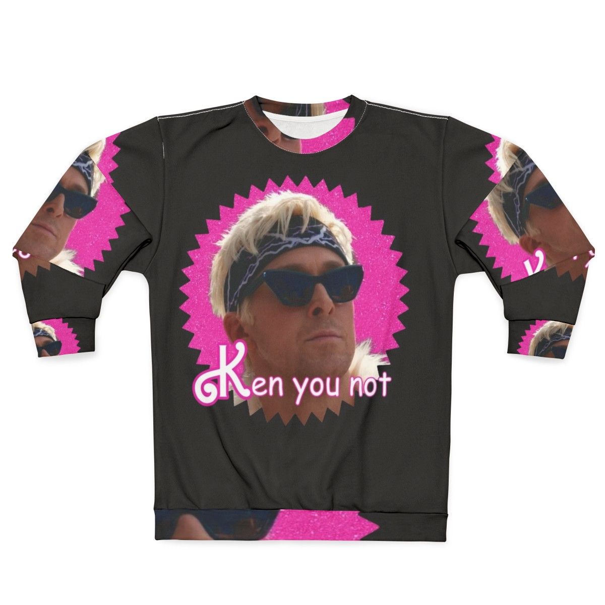 "Funny meme parody sweatshirt with text 'Ken You Not'"