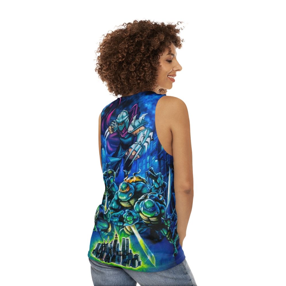 Retro Teenage Mutant Ninja Turtles Hyper Stone Unisex Tank Top - women back