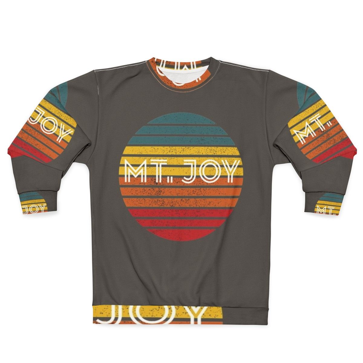 Retro vintage Mt Joy indie alternative music sweatshirt with nature landscape design