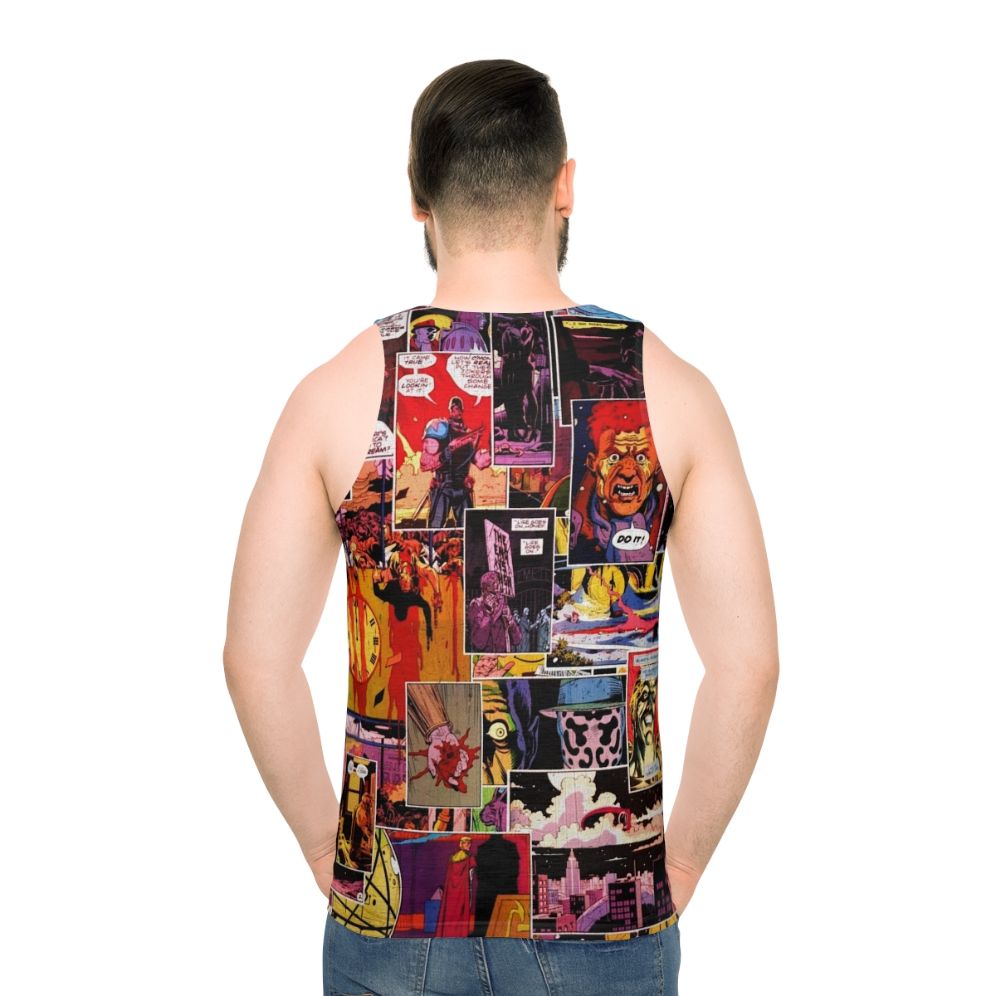 Watchmen Comic Book Superhero Unisex Tank Top - men back