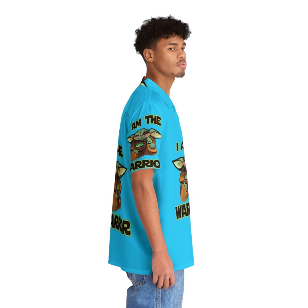 Warrior Hawaiian Shirt with Tropical Beach Design - People Pight