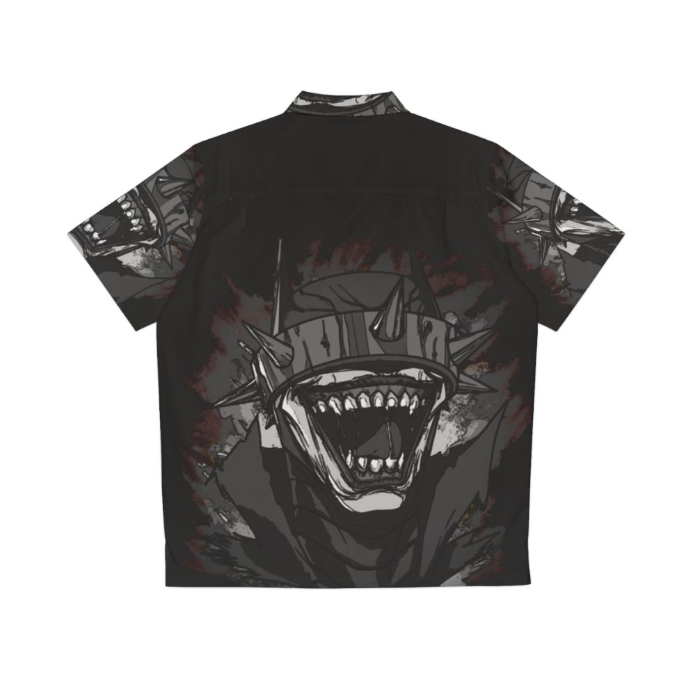 Dark Noir Batman Who Laughs Hawaiian Shirt - Back