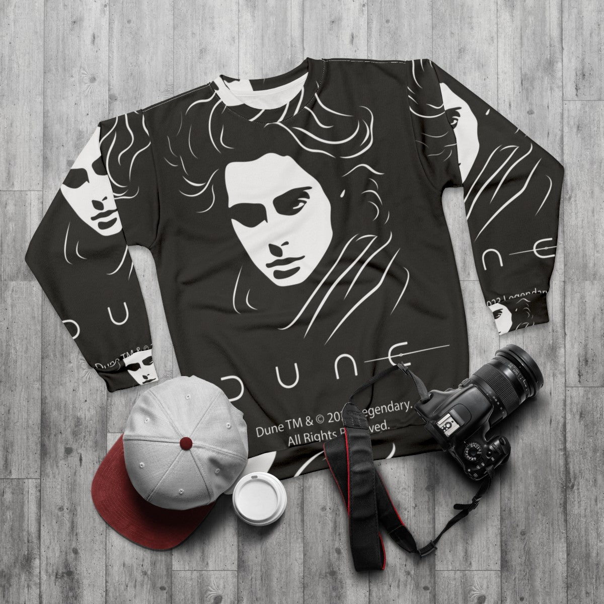 Paul Atreides Dune Movie Sweatshirt - flat lay